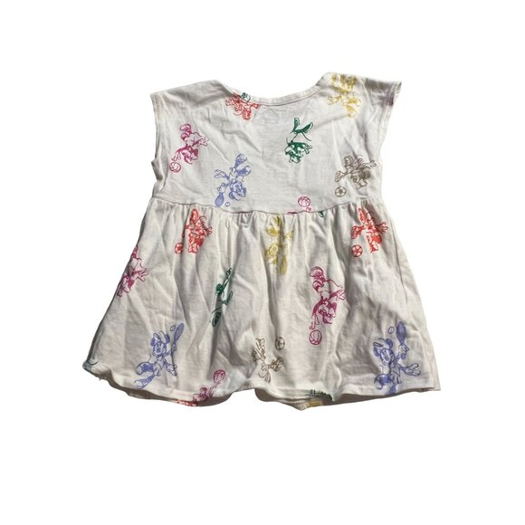 BabyGAP Disney Top Girls Size 3 Minnie Mouse graphic Sports Pullover Organic Cot - Picture 2 of 5